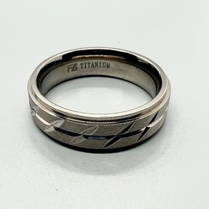 Mens Titanium Wedding Ring Size 12 1/2